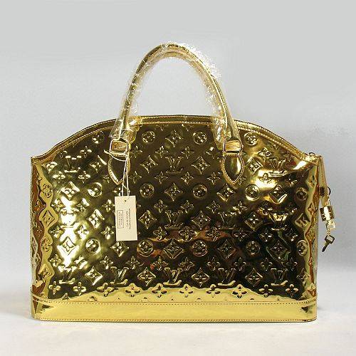 Top Quality Replica Louis Vuitton Monogram Miroir Lockit Horizontal M40104 Gold
